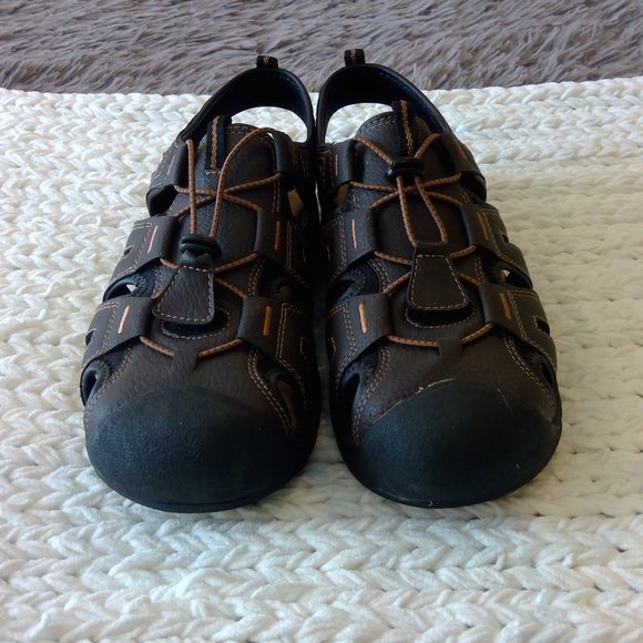 Mountain Creek Other - Men's Brown Closed-Toe Outdoor Fisherman Sandals - Casual Trail Comfort